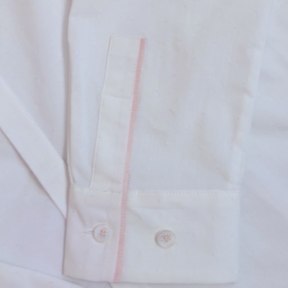 Ted Baker London White Dot Cotton Blend Shirt - Picture 2 of 10